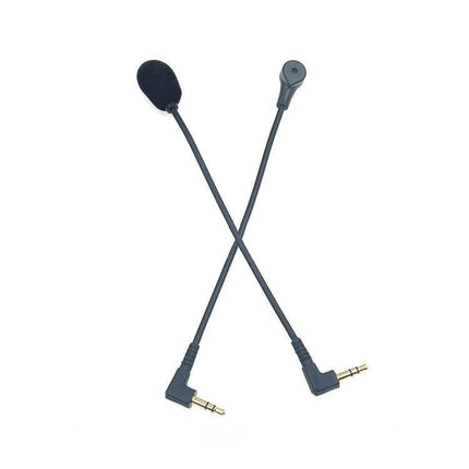 Microphone suitable for home gaming and online chats - omnidirectional flexible boom with 3.5mm right-angle plugs