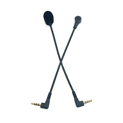 Compact Microphone for Daily Gaming and Streaming Sessions - slim omnidirectional gooseneck mic with 3.5mm angled plugs for clear voice chat and streaming