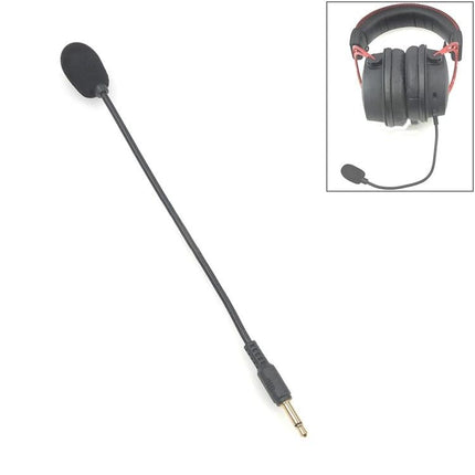 Microphone for Daily Gaming and Streaming Activities — flexible omnidirectional boom mic with 3.5mm jack for quick headset setup