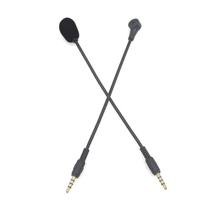 Essential Microphone for Daily Gaming and Home Chats — omnidirectional detachable headset mic with flexible boom and 3.5mm plugs