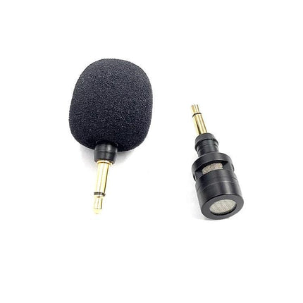 Mini Microphone for Everyday Phone Calls and Gaming Sessions - compact clip-on mic with foam windscreen and 3.5mm plug for clear voice chat