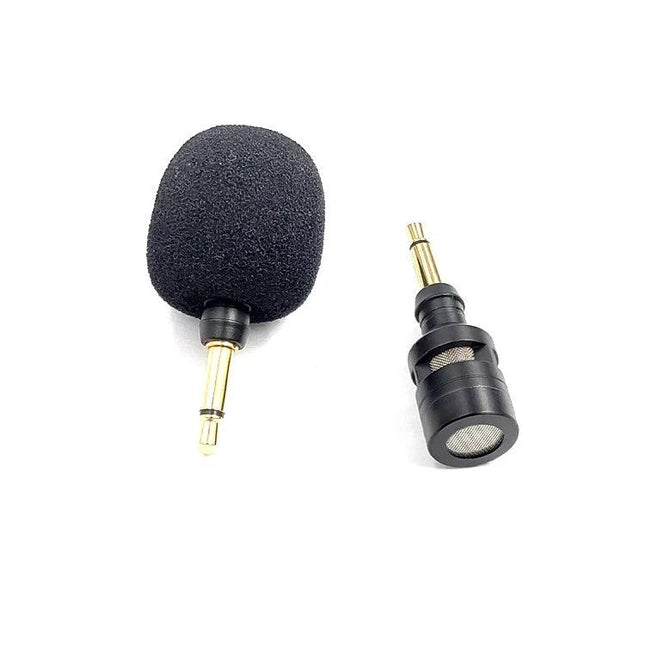 Mini Microphone for Everyday Phone Calls and Gaming Sessions - compact clip-on mic with foam windscreen and 3.5mm plug for clear voice chat