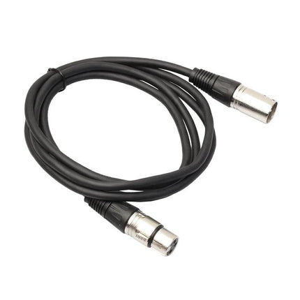 XLR Microphone Cable for Everyday Home Audio Connections - durable XLR cable coiled with male and female connectors for home recording and podcast setups