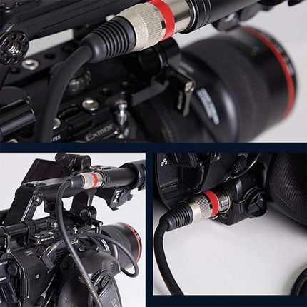 Shielded XLR Cable for Everyday Home Recording Needs connecting a microphone to camera and audio interface, 3-pin XLR female to male reducing interference