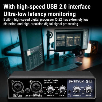 TEYUN USB Microphone for Daily Home Video Calls — compact USB 2.0 plug-and-play mic for clearer voice in virtual meetings and home video calls