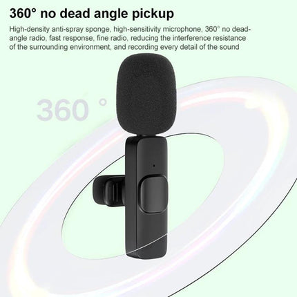 Lavalier Microphone for Everyday Video Calls and Recordings — Type-C clip-on mic with 360° pickup and foam windscreen for clearer calls