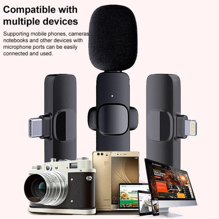 Lavalier Microphone for Everyday Video Calls and Recordings — Type‑C lavalier mic with foam windscreen for clearer calls and recordings on phones, tablets, cameras