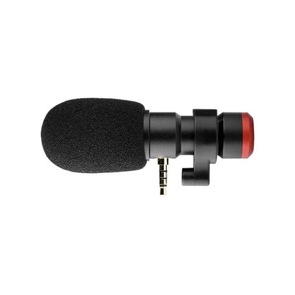 YELANGU Microphone for Everyday Live Streaming and Recordings - compact smartphone mic with foam windscreen and 3.5mm plug for clear mobile audio