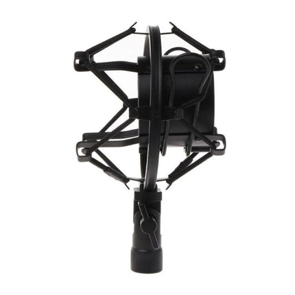 Essential Holder for Steady Audio Setups at Home - black microphone shock mount holder reducing vibrations for clear home recordings
