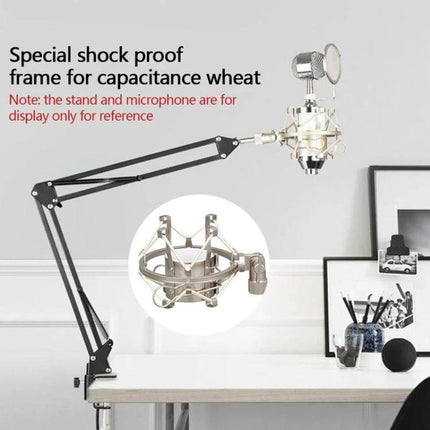 Essential Holder for Steady Audio Setups at Home - shockproof microphone shock mount on adjustable arm for home podcast and recording
