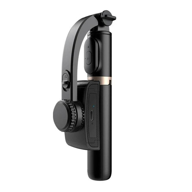 Stabilizer Selfie Stick for Daily Photo and Video Moments - black compact stabilizer with motion stabilization for steady shots