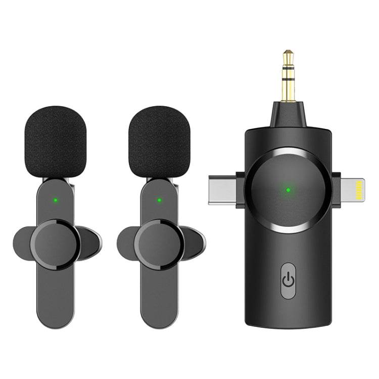 AP031-2 Microphone sans fil 3 en 1 à réduction de bruit avec micro