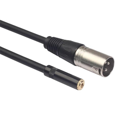 Compact Audio Cable for Connecting Devices in Daily Use - 3.5mm to Canon XLR adapter cable for microphone to camera connections