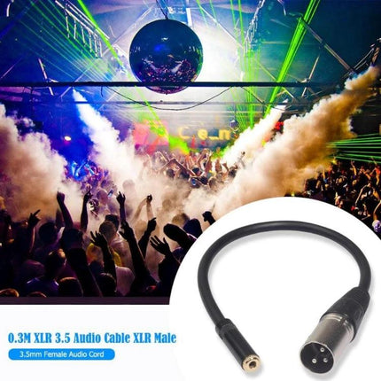 Connect Your Phone To Microphones For Everyday Audio Recording adapter 3.5mm to XLR gold-plated cable for clear smartphone interviews and vlogging