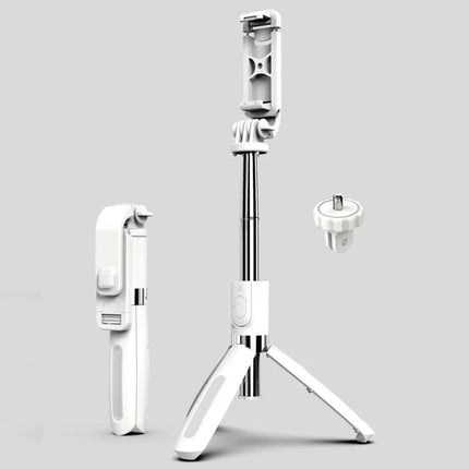 Selfie Stick for Capturing Daily Moments and Travel Memories - white adjustable 7-length tripod selfie stick with phone holder for travel and family outings