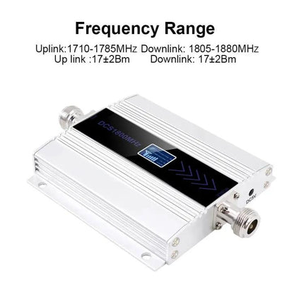 Silver 4G LTE Phone Signal Repeater with US Plug for Indoor Coverage