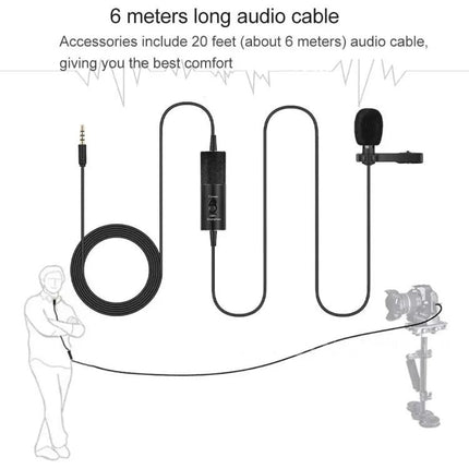 Clip-On Lavalier Microphone For Smartphone Interviews And Recording