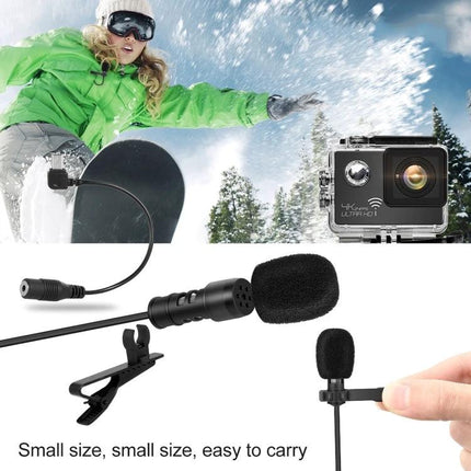 Compact Microphone for Daily Home Recordings and Events - clip-on lavalier for podcasts, interviews, video calls, easy 360-degree clear audio, portable