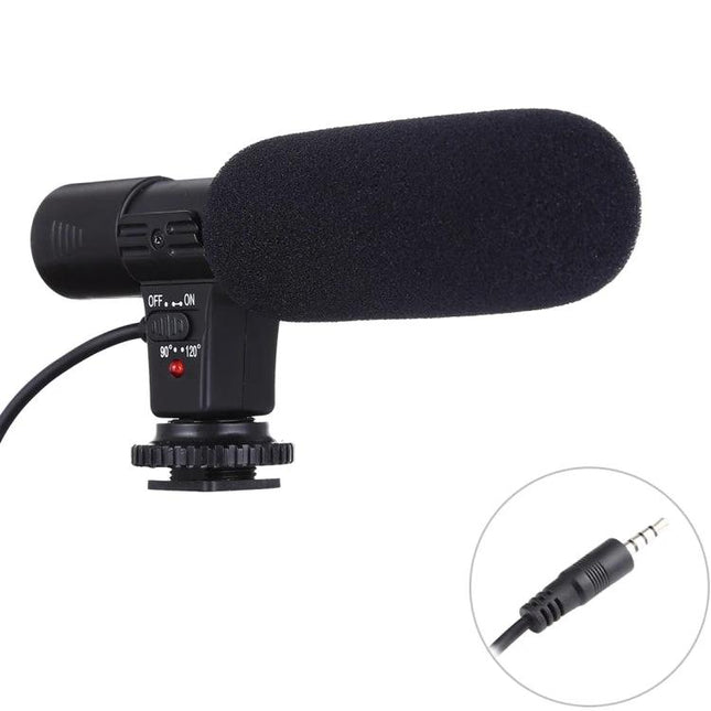 Compact Microphone for Daily Smartphone Recordings and Calls - cardioid on-camera mic with foam windscreen and 3.5mm jack for clearer calls and recordings