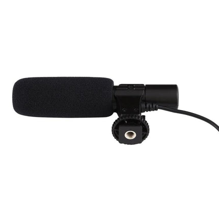 Compact Microphone for Daily Smartphone Recordings and Calls — foam windshield on shotgun-style mic for clearer calls and recordings