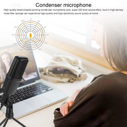 Yanmai Microphone for Daily Home Recording and Calls — USB condenser mic on desk for clear home recordings and online calls