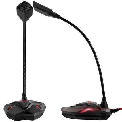 Essential Microphone for Everyday Gaming Sessions at Home - compact omnidirectional desktop gaming mic with flexible gooseneck and low-noise plug-and-play design