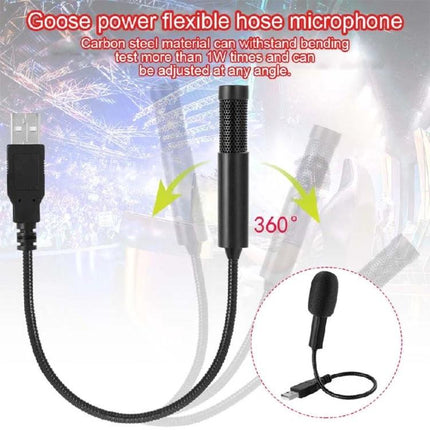Yanmai Microphone for Home Recording and Daily Chats USB omnidirectional gooseneck mic with 360° flexible hose for desk calls and recording