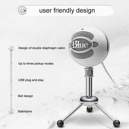 Logitech Microphone for Everyday Home Recordings and Calls - compact USB plug-and-play desktop mic reducing background noise for video calls and home recordings
