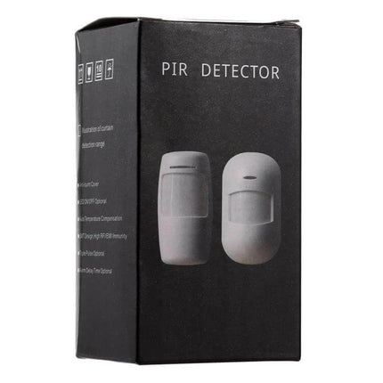 Wireless Wide Angle Motion Detector for Home Security - wireless PIR motion sensor package for driveway and hallway monitoring