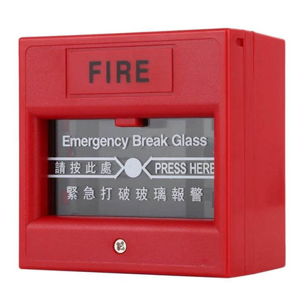 Emergency Break Glass Button for Safe Door Release in Buildings red wall-mounted emergency break glass button for electric lock systems