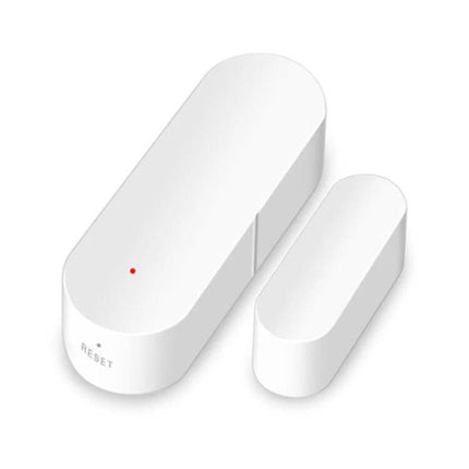 Smart WiFi Door and Window Sensor for Home Security Monitoring small white door/window contact sensor with LED and magnet