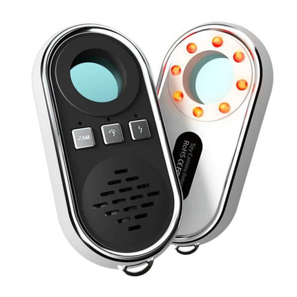 Camera Detector with LED Flashlight for Privacy Protection - handheld hidden camera finder with LED ring light for travel and home security