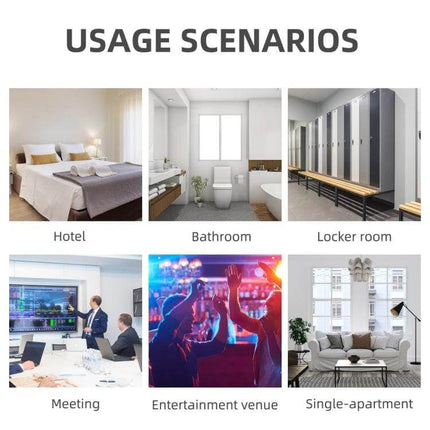 Camera Detector with LED Flashlight for Privacy Protection in hotel, bathroom, locker room, meeting, entertainment venue, or apartment usage scenarios