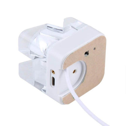 Secure Anti-Theft Display Stand for iPhone Devices with Alarm - white countertop alarmed retail stand with charging cable