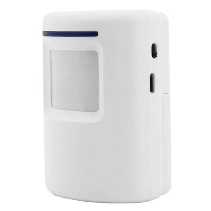 Wireless PIR Infrared Doorbell Alarm Detector for Home and Office white motion sensor unit for entryway security