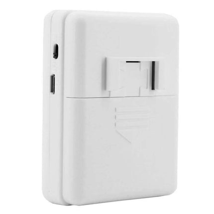 Wireless PIR Infrared Doorbell Alarm Detector for Home and Office white compact PIR motion sensor unit for entryway monitoring