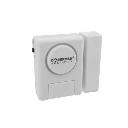 Doberman Wireless Remote Control Door Alarm for Home Security white compact door sensor with 100dB alarm