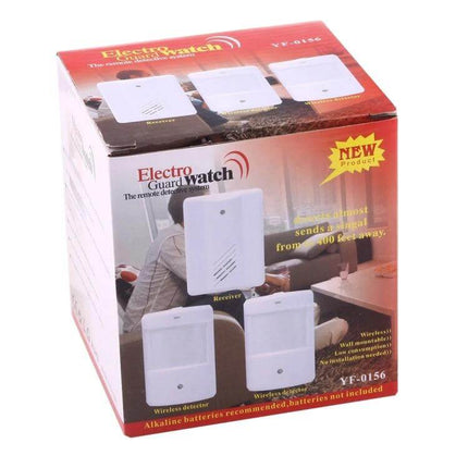 Wireless Home Security System with Motion Detectors - compact wireless infrared motion detector kit box for home and office security