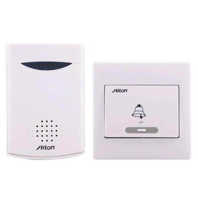 Aiton Wireless Music Doorbell with Multiple Ringtones for Home - white wireless doorbell kit with 38 polyphonic tones and 150m range