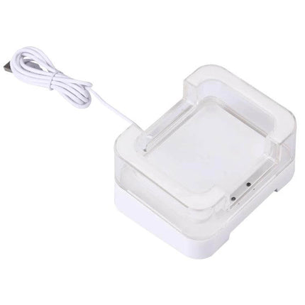 Anti-Theft Alarm Display Stand for Tablets and Devices - clear retail security docking stand with USB cable for demo units