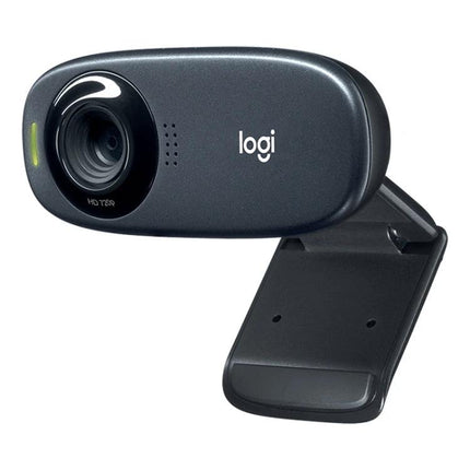 Logitech HD Webcam for Clear Video Calls and Audio Calls — Logitech C310 720p webcam with noise-canceling mic and low-light correction for video calls
