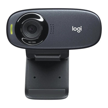 Logitech HD Webcam for Clear Video Calls and Audio Calls - Logitech C310 720p webcam with noise-canceling mic and low-light correction