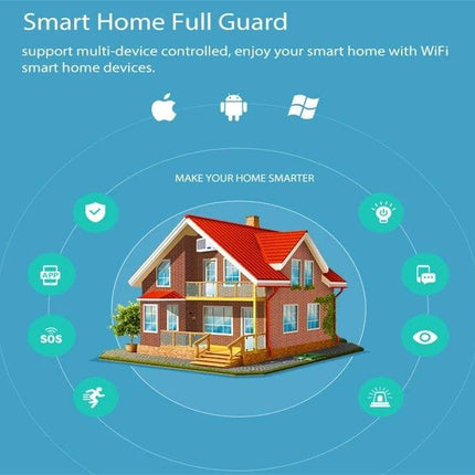 NEO Wireless WiFi PIR Motion Sensor for Smart Home Security mounted near a front door to detect motion and send smartphone alerts