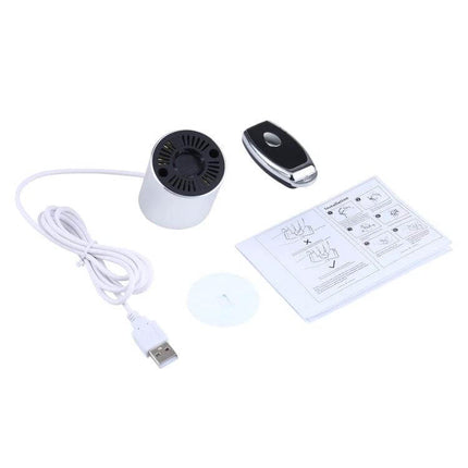 Magnetic Security Display Stand for iPhone and iPad Devices showing USB-powered base, magnetic mount, tether and instructions for retail display