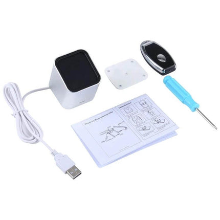 Secure Aluminum Anti-Theft Display Stand for Smartphones with USB cable, base plate, remote alarm and screwdriver kit
