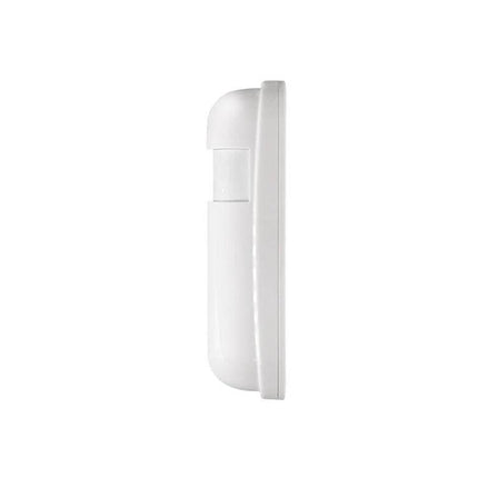Wireless PIR Motion Detector for Home Security Monitoring wall-mounted white PIR sensor for hallway and door intrusion detection