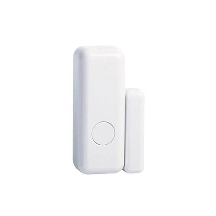 Wireless Door and Window Sensor with Emergency Button for Security - white magnetic sensor with emergency button for home doors and windows