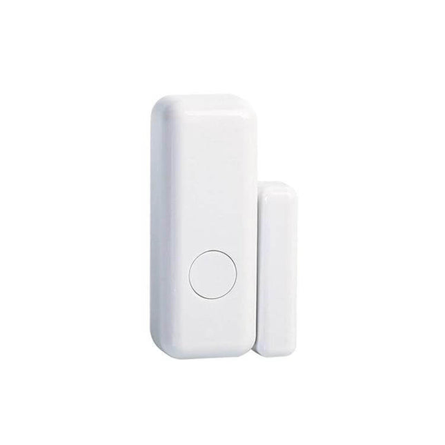 Wireless Door and Window Sensor with Emergency Button for Security - white magnetic sensor with emergency button for home doors and windows