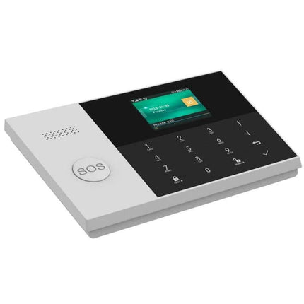 Smart Home Security Alarm System with WiFi Connectivity - touch keypad panel with 2.4-inch color screen and SOS button for home monitoring