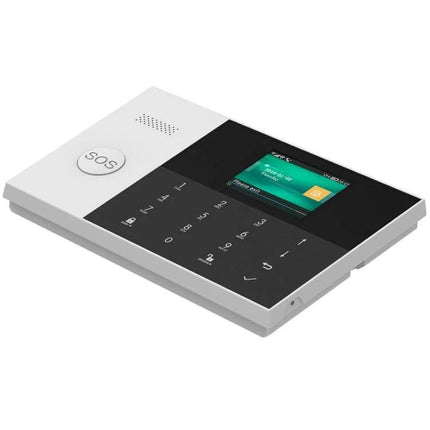 Smart Home Security Alarm System with WiFi Connectivity - touch keypad panel with 2.4-inch color screen and SOS button for home monitoring